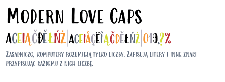 modern love caps font free download
