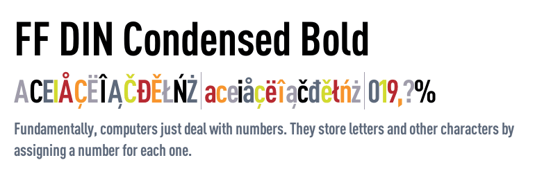 Antemano Accesible engranaje FF DIN® Condensed Bold | Fonts.com